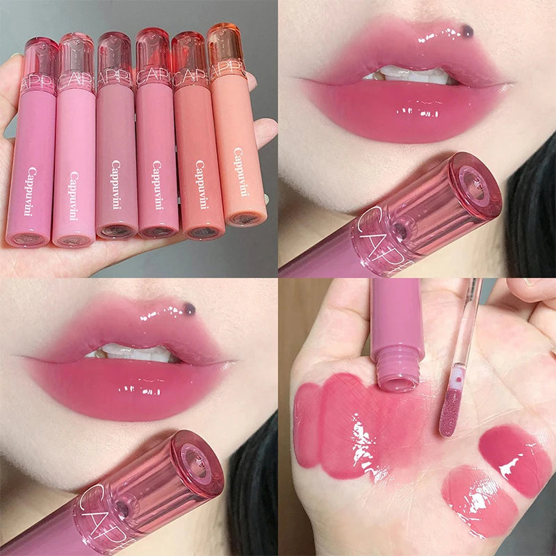 Gummy Jelly Mirror Water Gloss Lip Glaze - Hydrating Tinted Lipstick