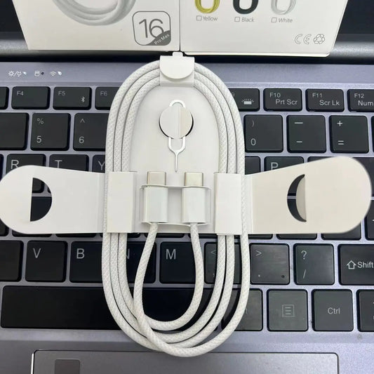 60W USB-C Fast Charging Cable for iPhone 16, Samsung & Android Devices