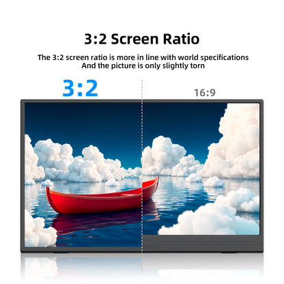 16" Portable Monitor 1920x1200 IPS Travel Display for Laptop & Gaming