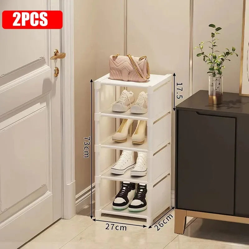 Stackable Narrow Shoe Storage Rack Organizer - 25