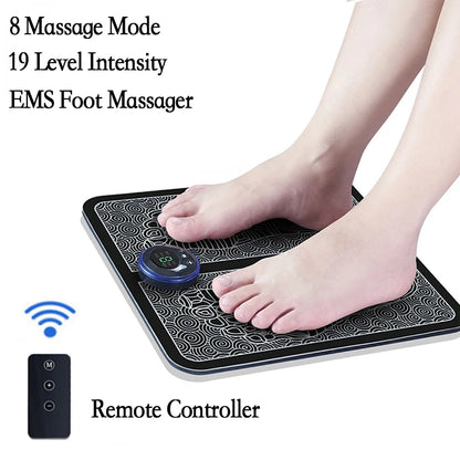 EMS Foot Massager Mat - Portable Electric Muscle Stimulation Therapy
