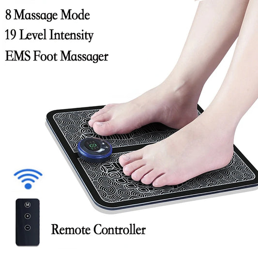 EMS Foot Massager Mat - Portable Electric Muscle Stimulation Therapy