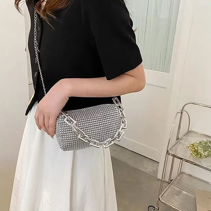 Luxury Glitter Rhinestone Bucket Bag