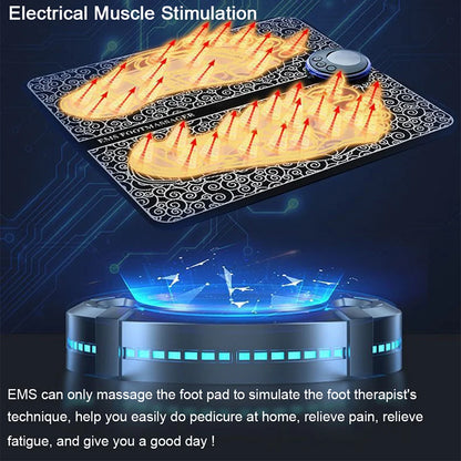 EMS Foot Massager Mat - Portable Electric Muscle Stimulation Therapy