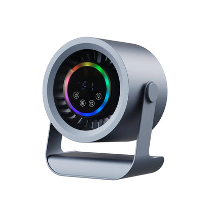100-Speed Silent Desktop & Wall Mount Fan - 3600mAh Digital Display