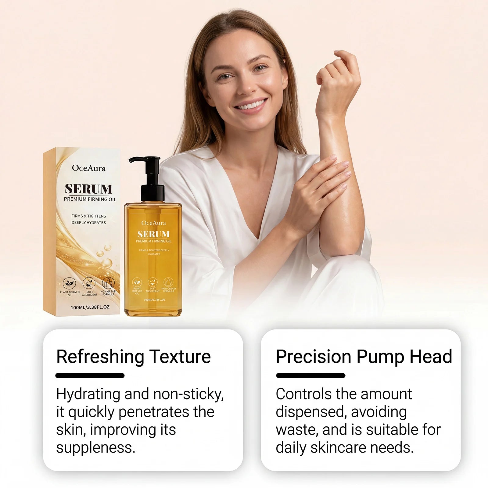 Premium Firming Body Oil - Skin Tightening, Lifting & Hydrating Serum - 9