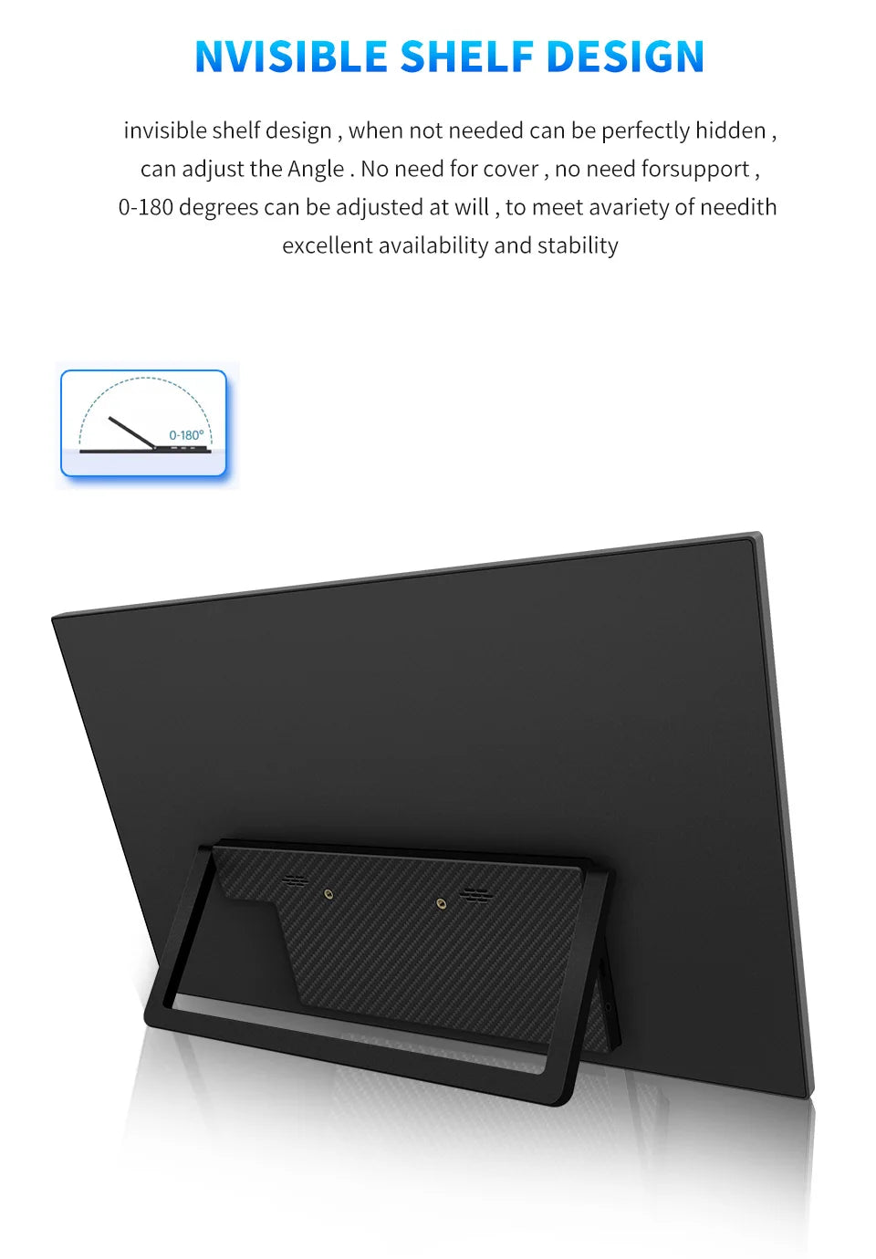 18.5" Portable 120Hz Monitor - 1080P IPS Full HD Laptop Second Screen