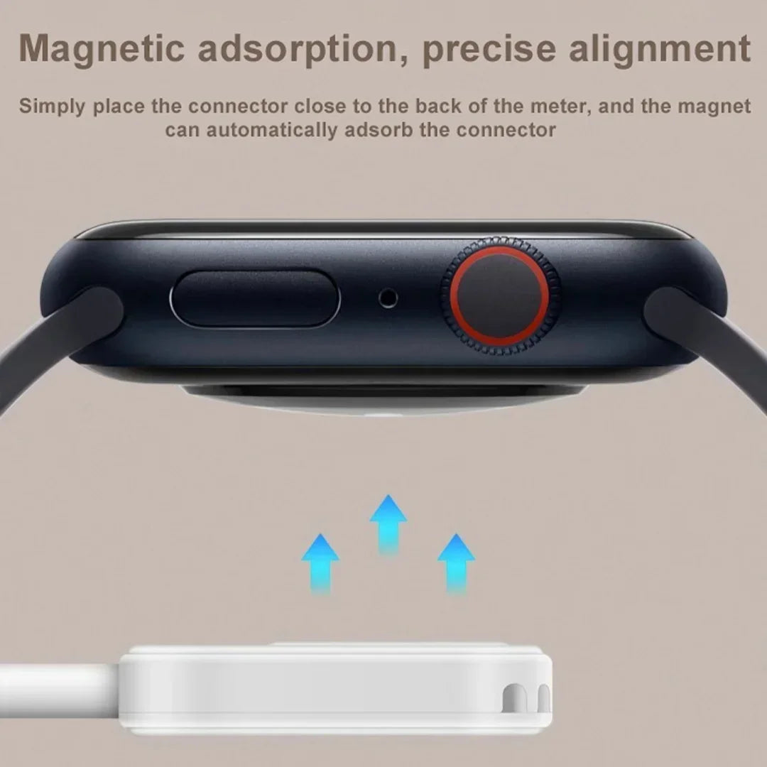 Portable Magnetic Wireless Fast Charger for All Apple Watch Series - 4