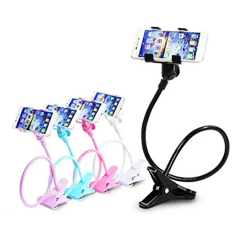 Flexible Gooseneck Phone Holder - Hands-Free Bed & Desk Mount Stand