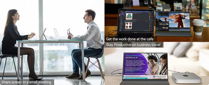 14" Portable Touchscreen Monitor 1200P IPS USB-C External Display