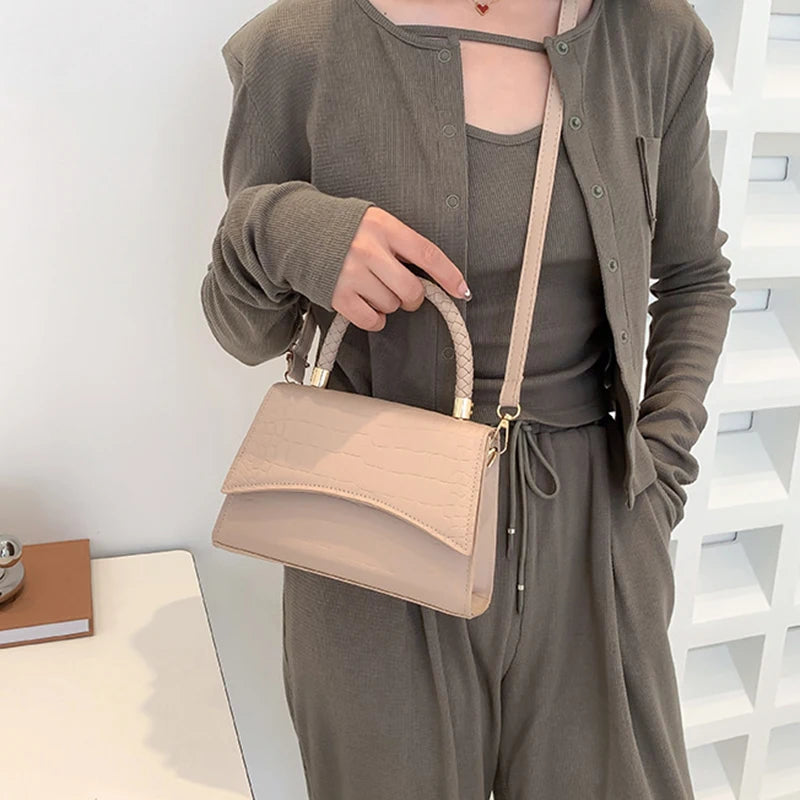 Luxury Retro Crocodile Square Bag