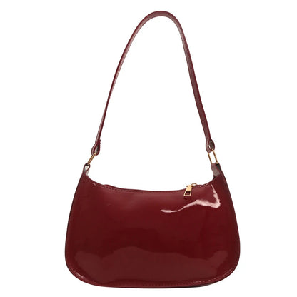 Luxury Solid Leather Shoulder Bag