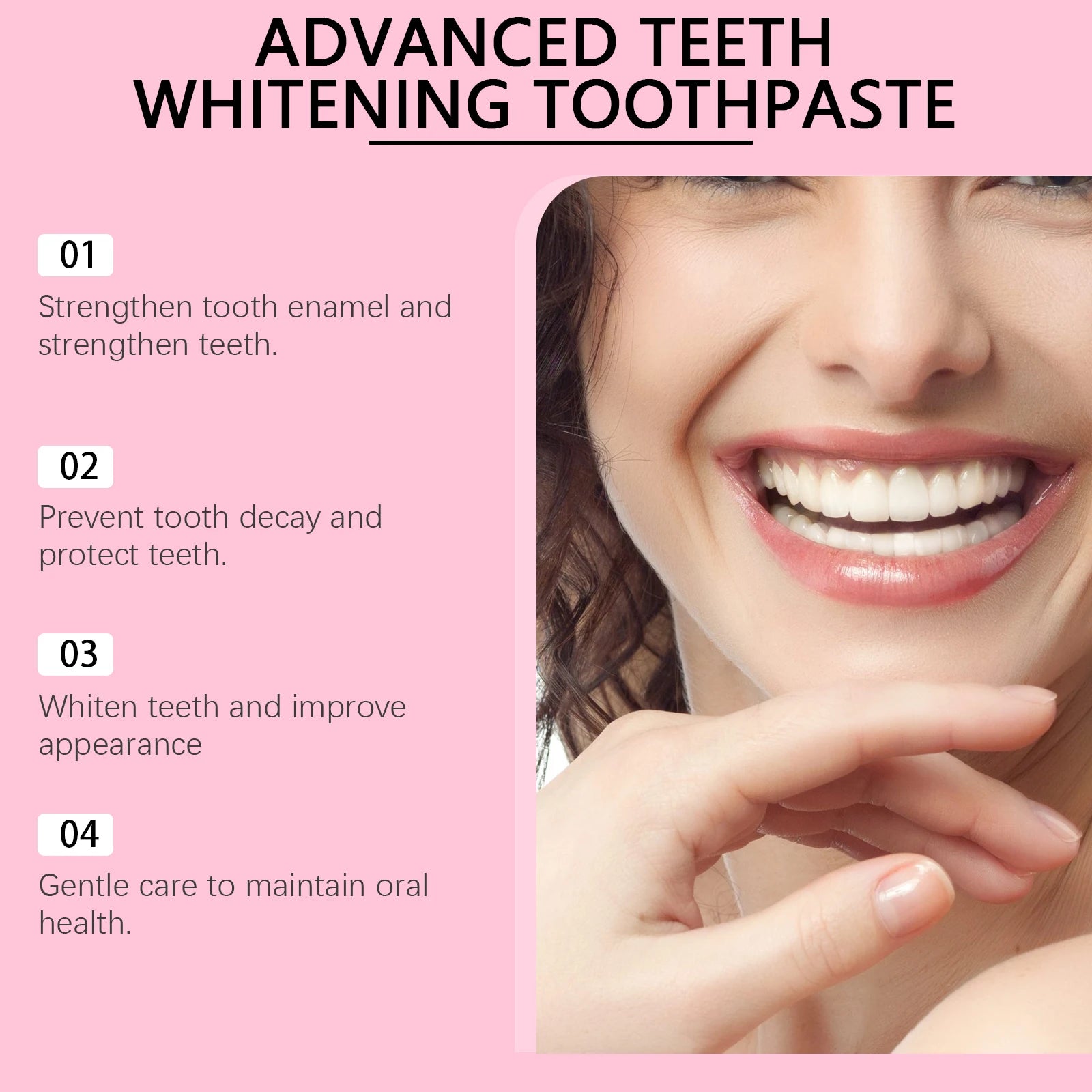 Professional Teeth Whitening Toothpaste for Stain Removal and Fresh Breath - 10
