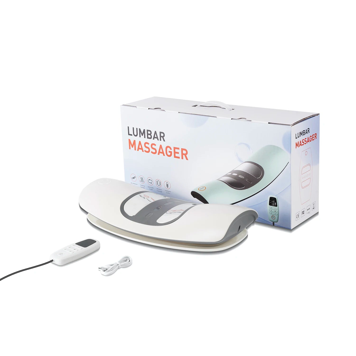 Electric Lumbar Traction Device with Dynamic Airbag Back Stretcher & Massager - 14