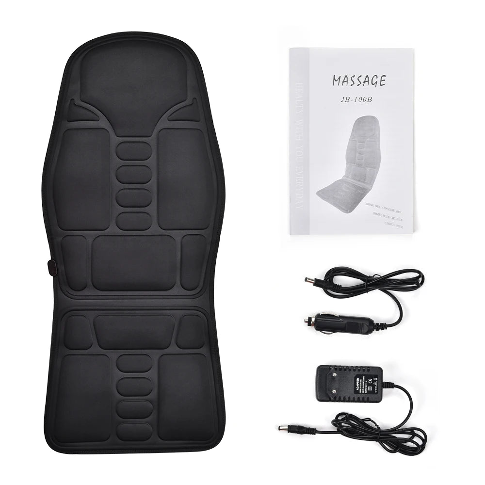 Electric Full-Body Vibrating Massage Chair Cushion with Soothing Heat Therapy - 23