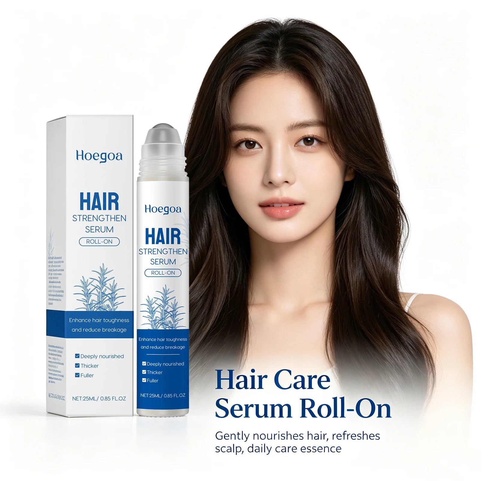 Rosemary Hair Growth Serum Roll-On for Scalp & Hair Strength - 1