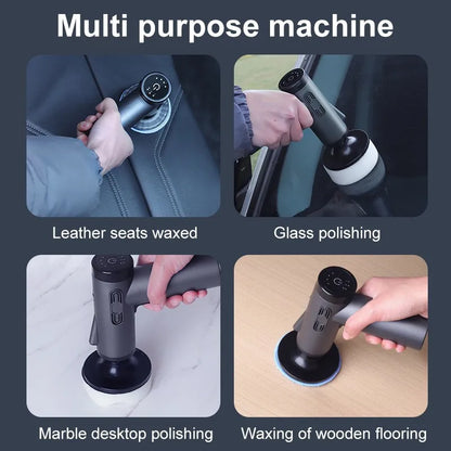Handheld Cordless Car Polisher & Waxing Machine | 4000mAh Buffer Tool