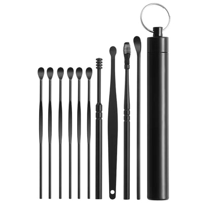 Professional Stainless Steel Ear Wax Removal Kit & Cleaning Tool Set