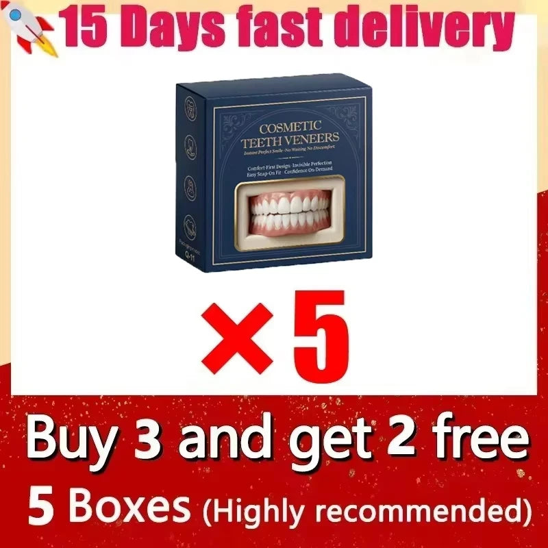 Cosmetic Snap-On Teeth Veneers for Instant Smile Makeover & Comfort