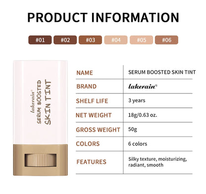 Serum Boosted Skin Tint Foundation Stick - Hydrating & Waterproof