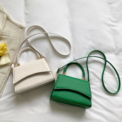 Luxury Retro Crocodile Square Bag