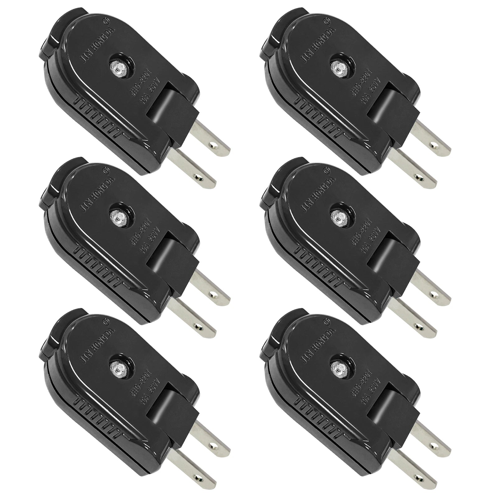 90-Degree Rotating US Power Plug Adapter - Space Saving Swivel Socket - 14