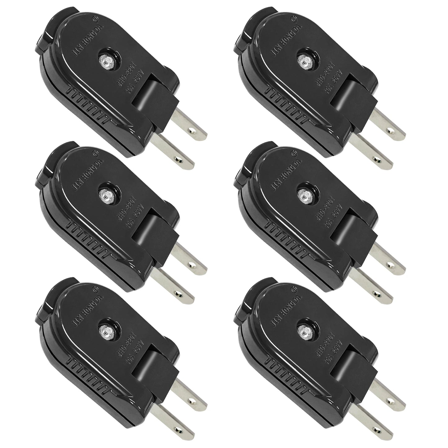 90-Degree Rotating US Power Plug Adapter - Space Saving Swivel Socket