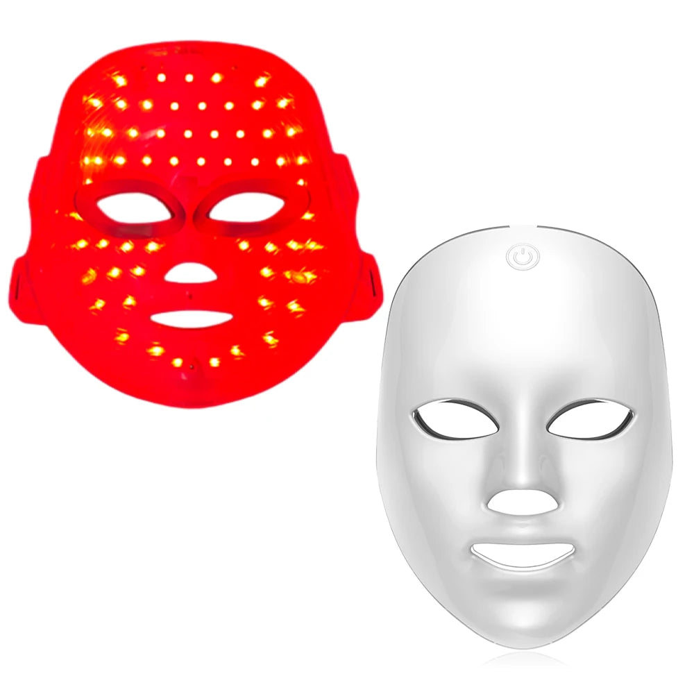 Wireless 7-Color LED Facial Mask for Anti-Aging & Acne