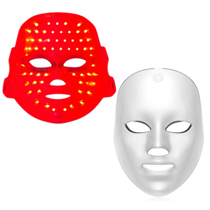Wireless 7-Color LED Facial Mask for Anti-Aging & Acne