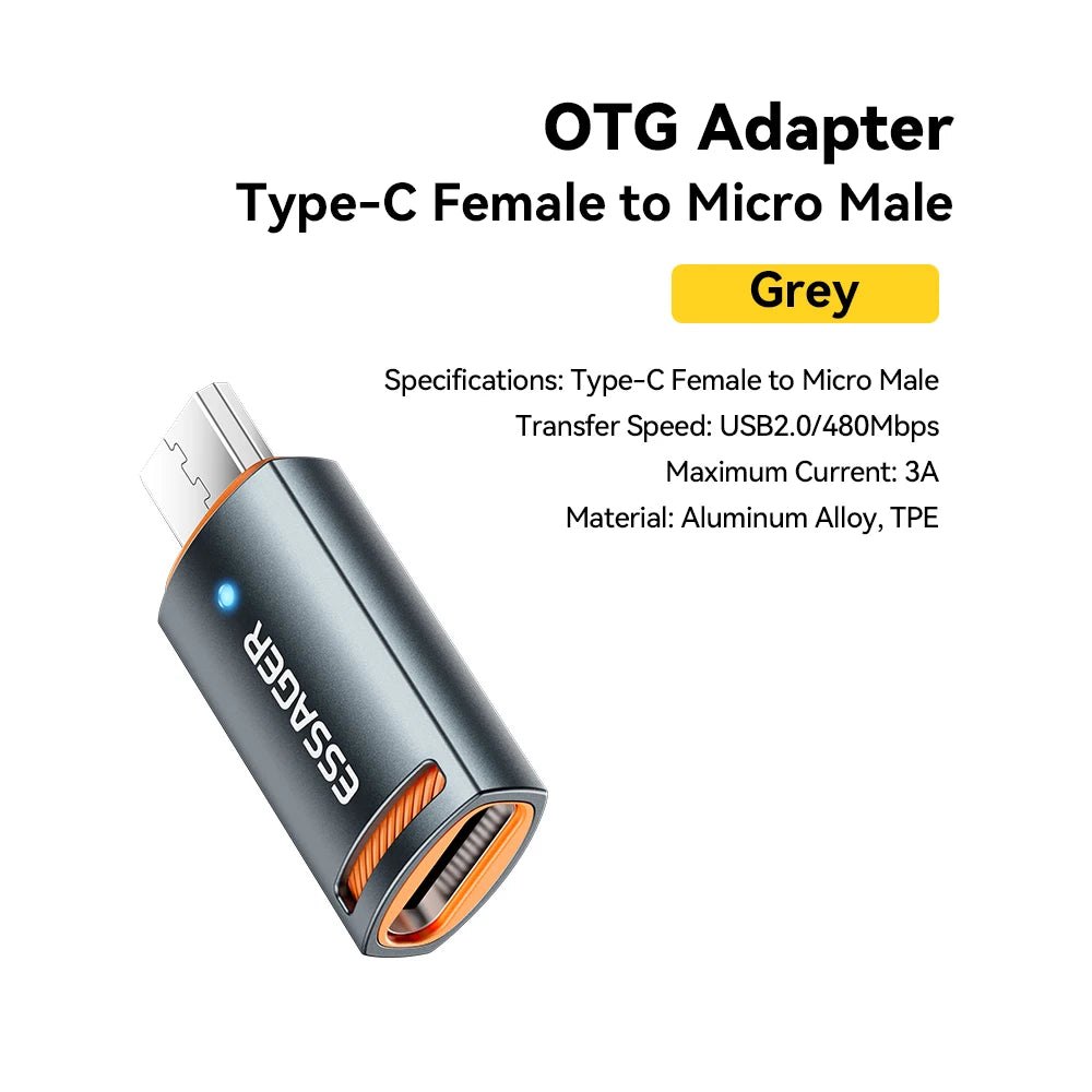 Universal USB 3.0 OTG Adapter Type-C Micro & Lightning Converter - 26