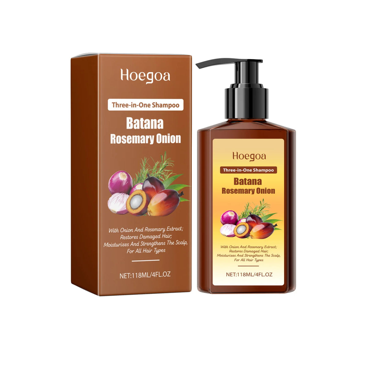 Batana & Rosemary Hair Growth Shampoo for Deep Scalp Repair & Anti-Dandruff