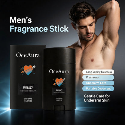 Men's Long-Lasting Solid Deodorant Stick - Odor Control & Skin-Friendly Formula