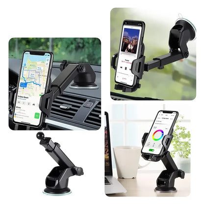 Universal Gravity Car Phone Holder - Dashboard & Windshield Mount