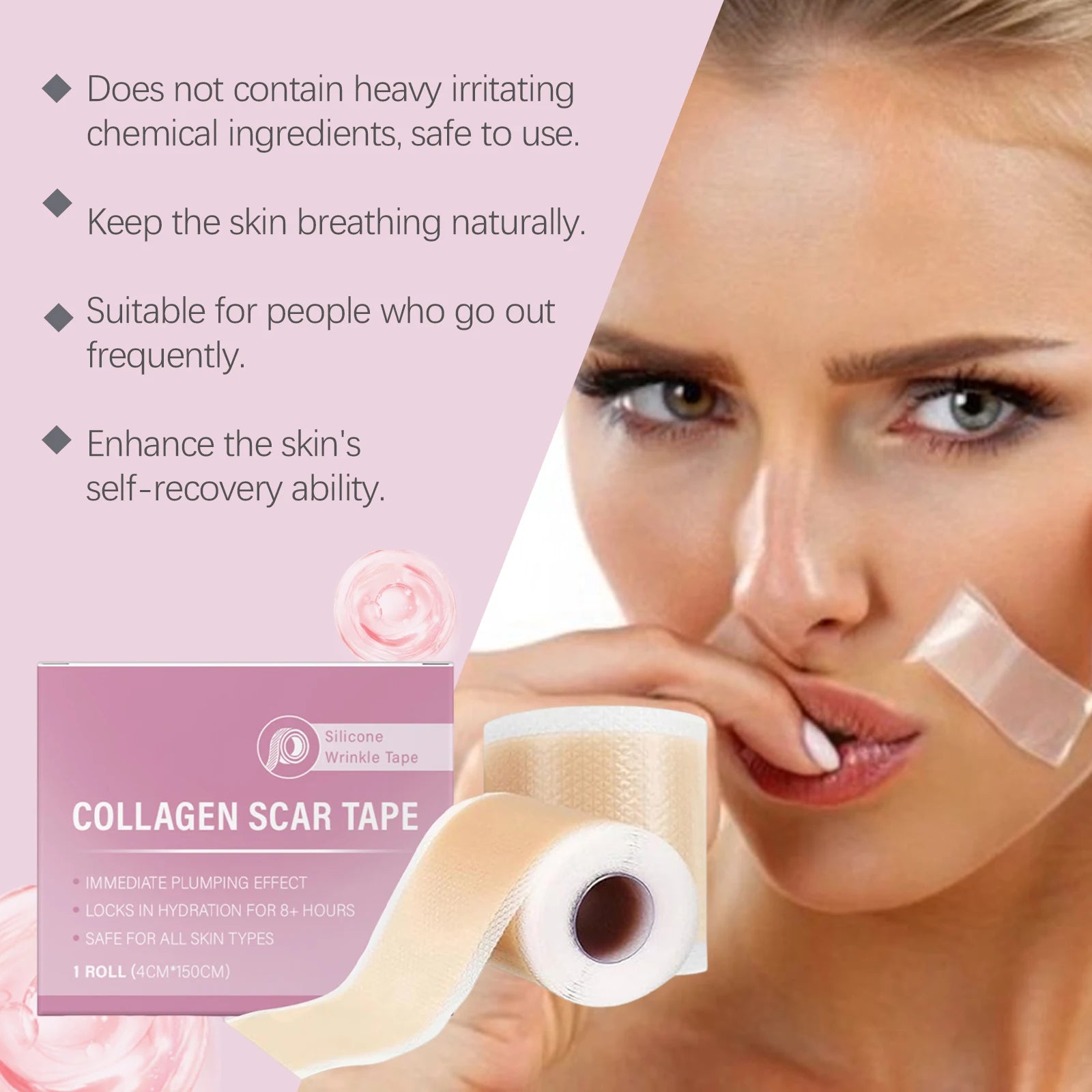 Silicone Collagen Scar Tape for Fine Lines and Scar Repair - 11