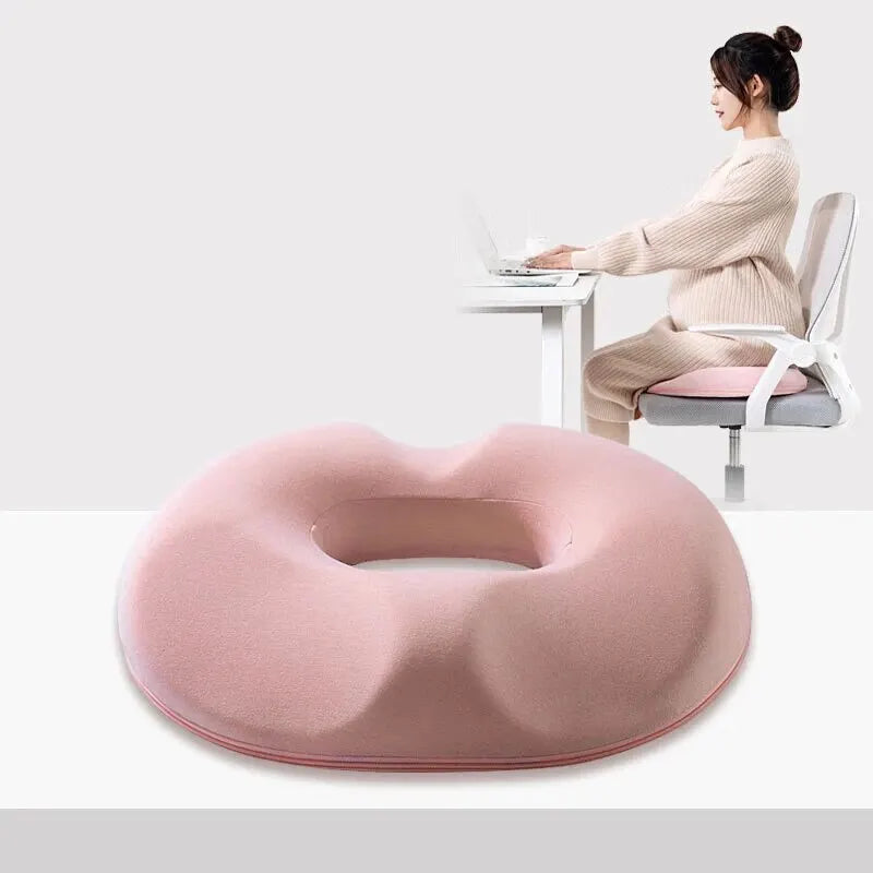 Memory Foam Seat Cushion with USB Heating for Tailbone & Hemorrhoid Relief - 3