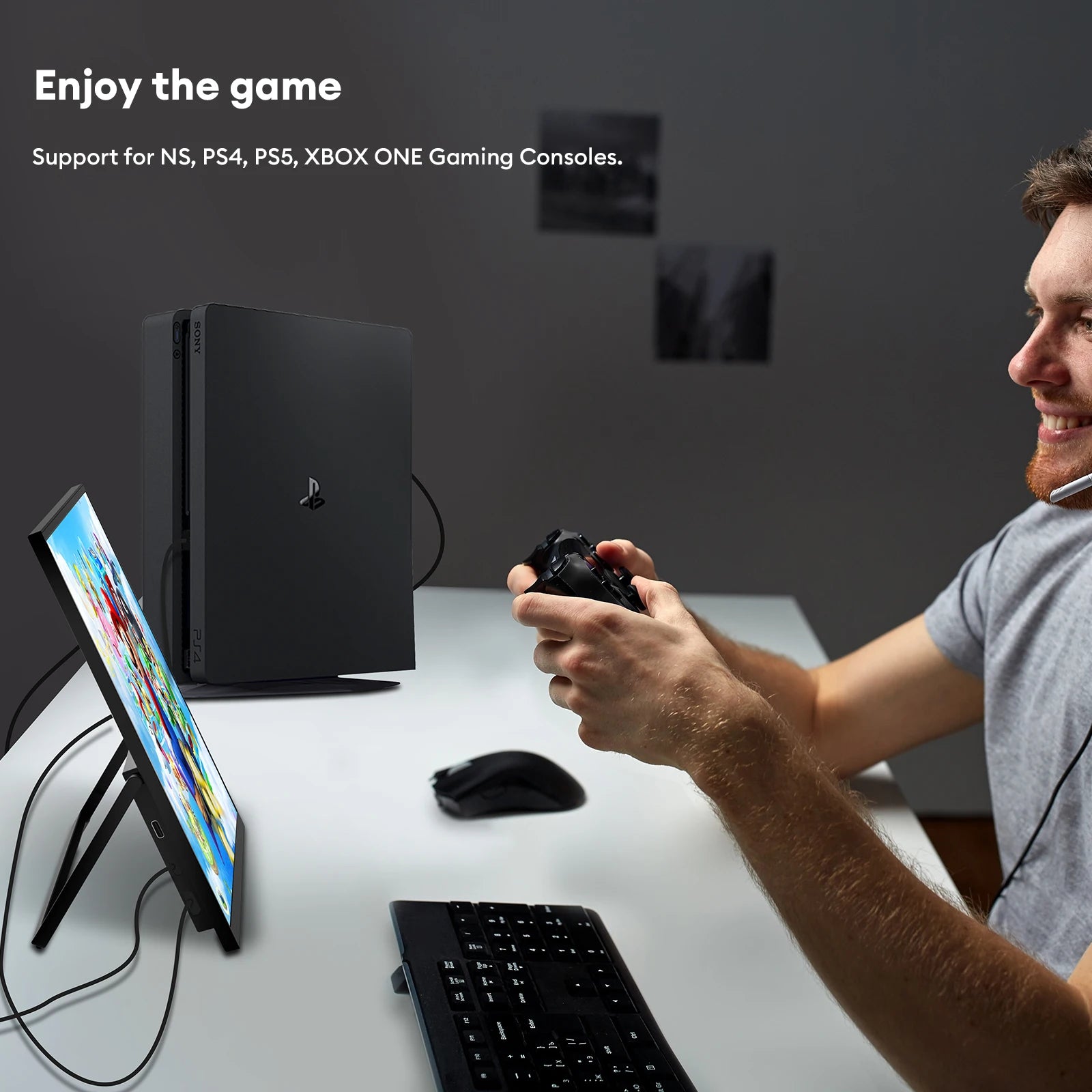 15.6" Full HD Ultra-Slim Portable Monitor - 100% sRGB HDR10 Display - 6