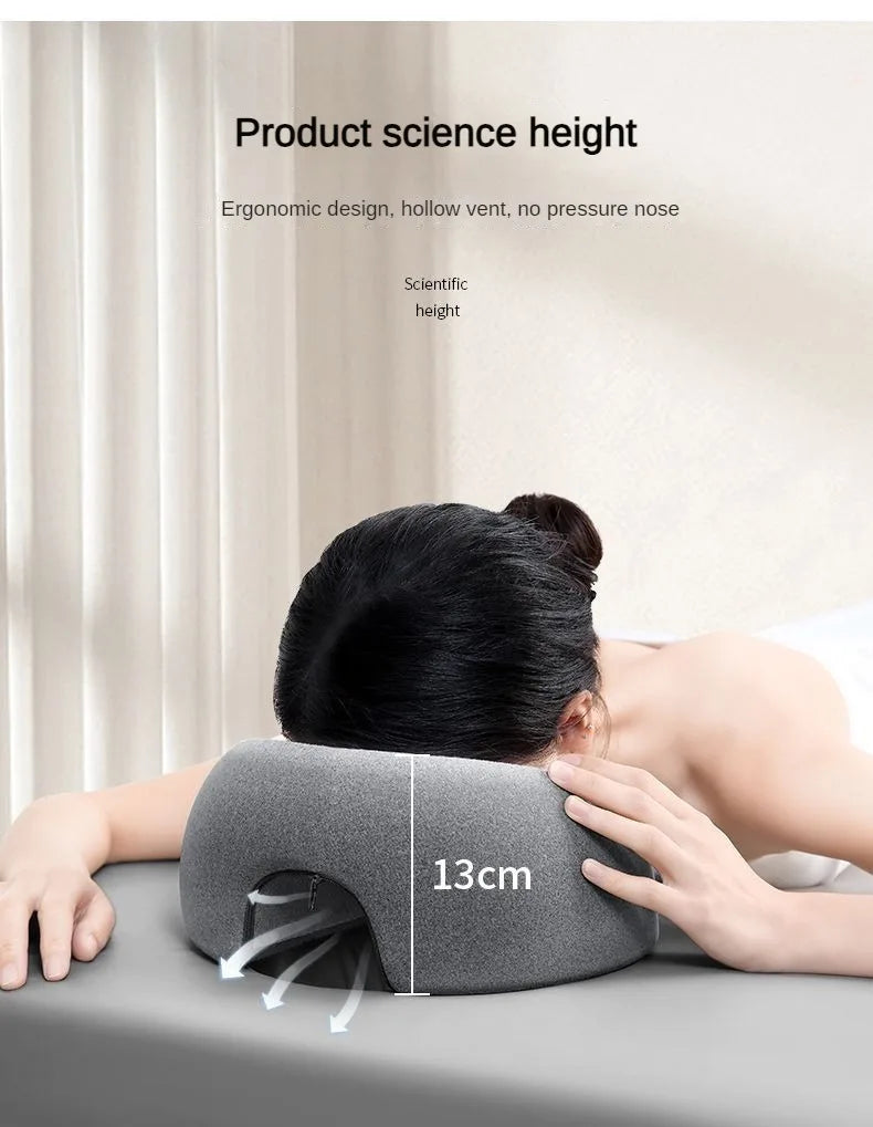 Memory Foam Face Down Pillow for Massage & Comfortable Sleeping