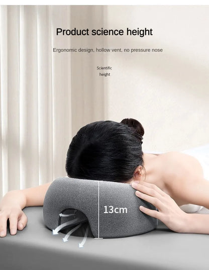 Memory Foam Face Down Pillow for Massage & Comfortable Sleeping