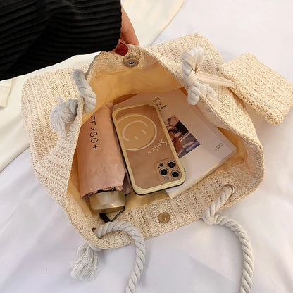 Bohemian Straw Tote
