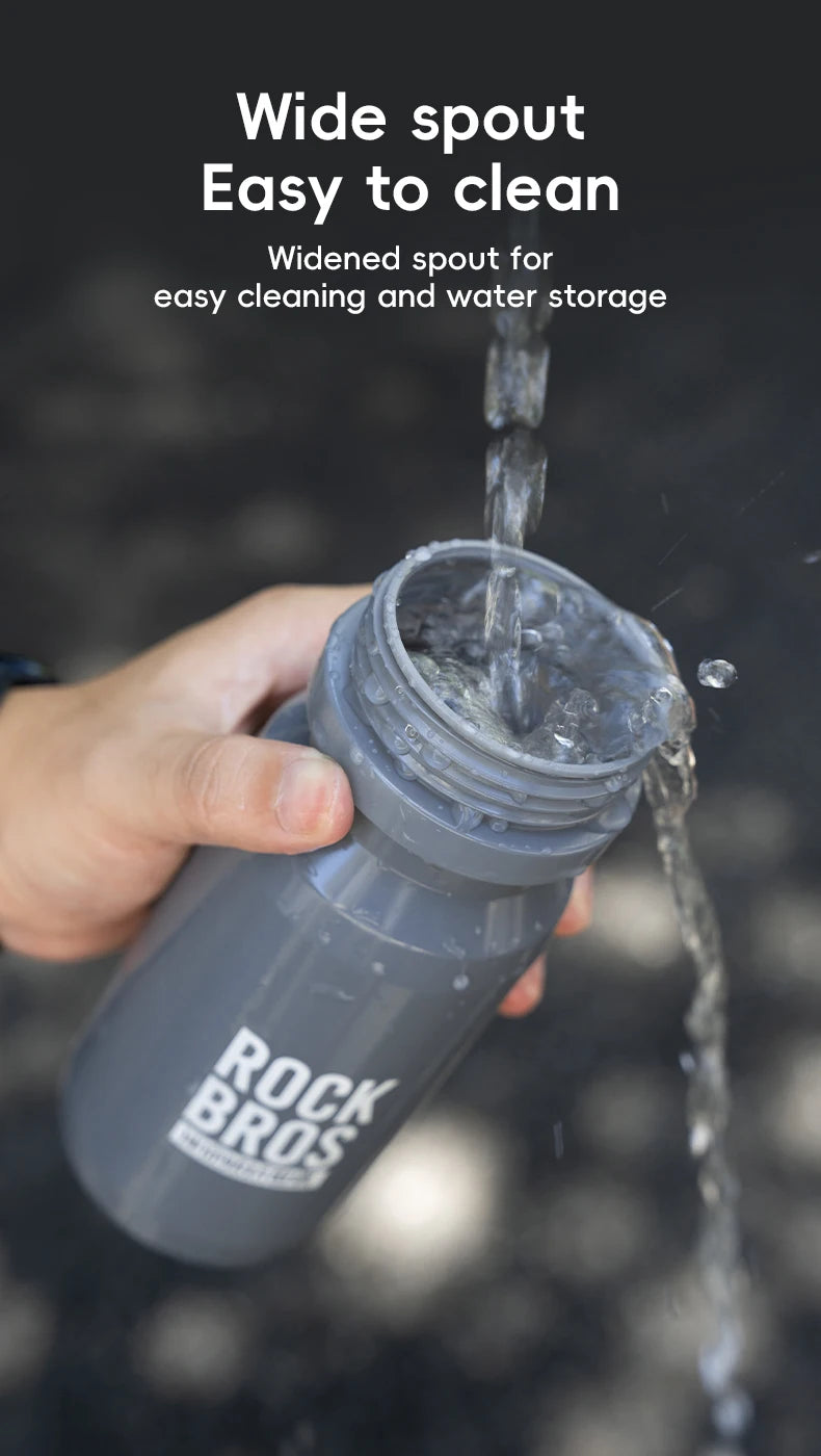 ROCKBROS 600ML Squeeze Sports Water Bottle for Cycling & Outdoor Activities