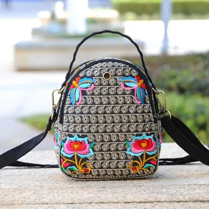 Luxury Bohemian Floral Backpack