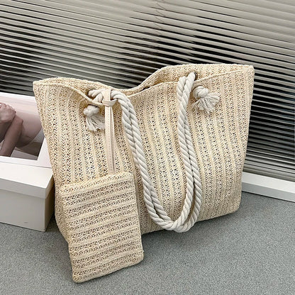 Bohemian Straw Tote
