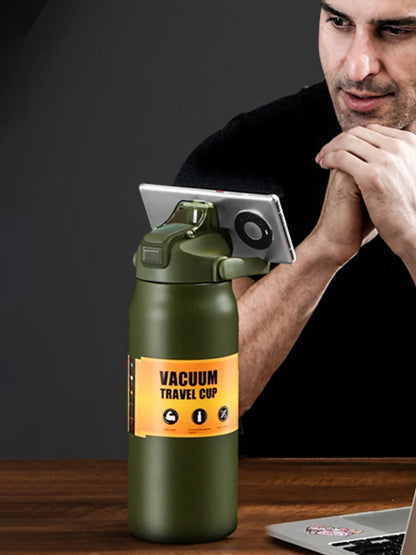 Insulated Stainless Steel Vacuum Flask - 24H Cold & 8H Hot Water Bottle