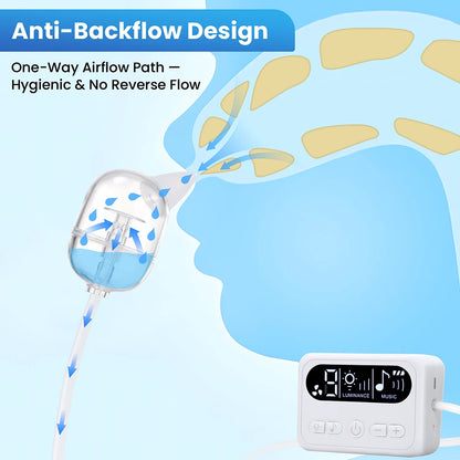 Electric Baby Nasal Aspirator with Soothing Music & Adjustable Suction