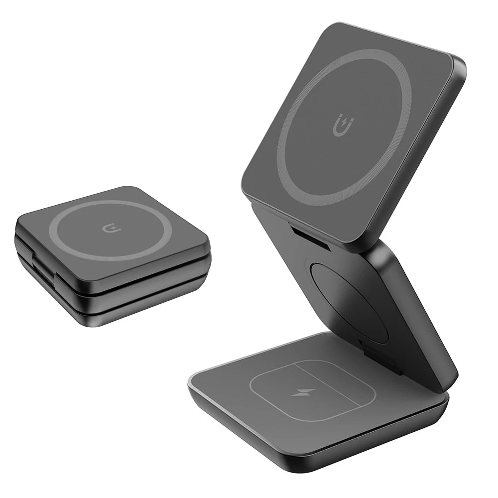 3-in-1 Foldable Magnetic Wireless Charging Station for Apple Devices - 13