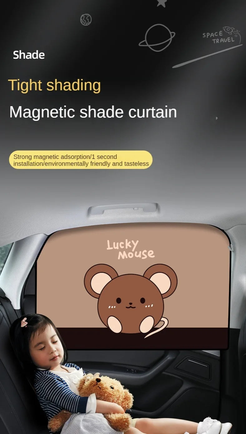 Magnetic Car Window Sunshade for Baby UV Protection