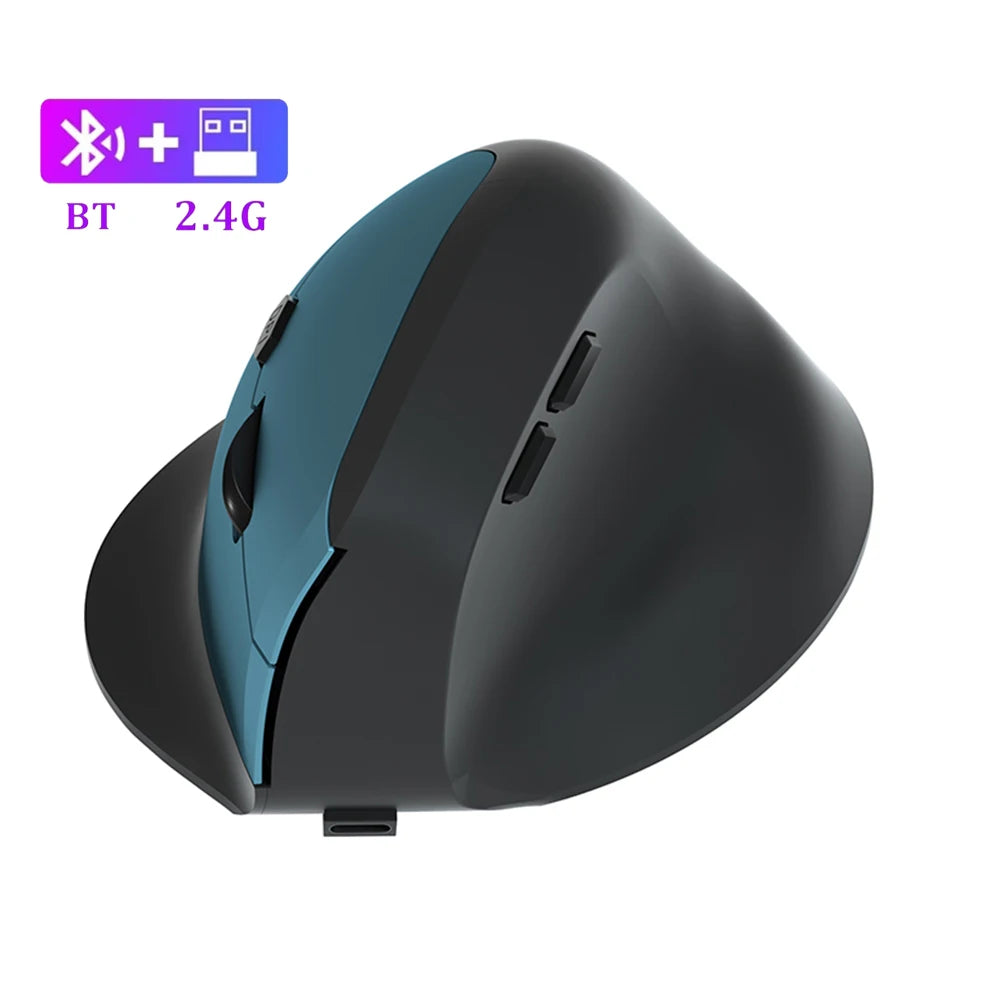 Wireless Ergonomic Vertical Mouse - Silent 6-Button Optical Gaming Mouse - 11