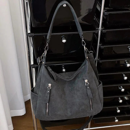 Luxury Retro Matte Shoulder Bag