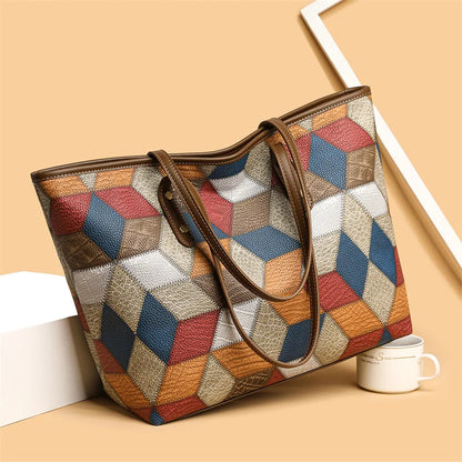Luxury Vintage Leather Commuter Tote