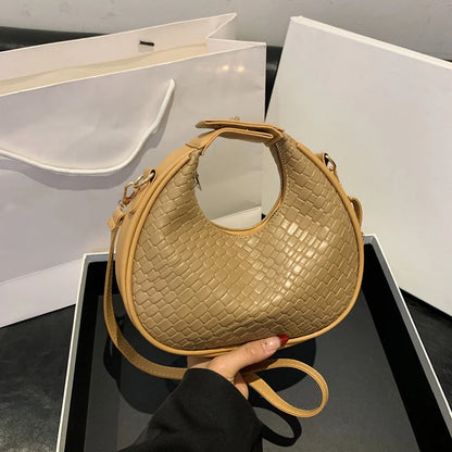 Luxury Half Moon Shoulder Bag